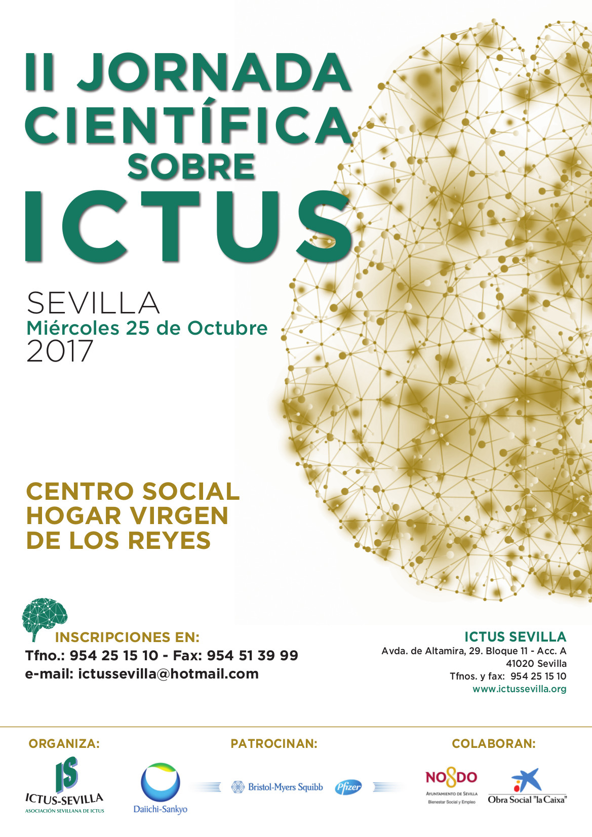 II JORNADA CIENTFICA SOBRE ICTUS, 25 DE OCTUBRE, SEVILLA