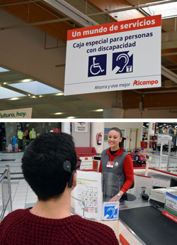 Alcampo instala bucles magnticos en todos sus hipermercados de la mano de ILUNION 